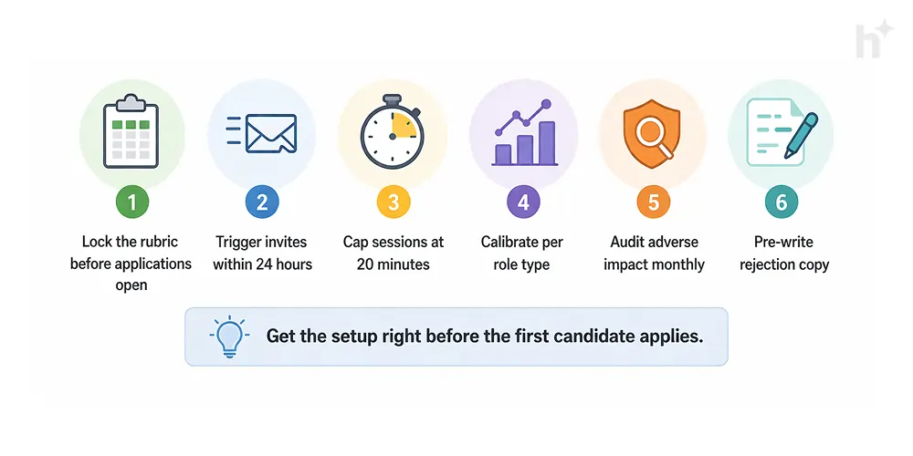 Common AI interview mistakes vs best practices for high-volume hiring with measurable outcomes