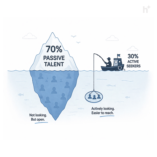 Reactive hiring timeline versus pipeline-driven hiring timeline comparison